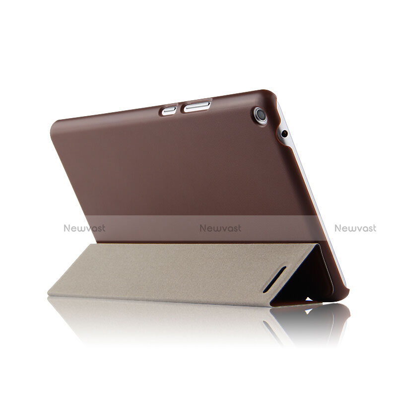 Leather Case Stands Flip Cover for Huawei MediaPad T3 8.0 KOB-W09 KOB-L09 Brown