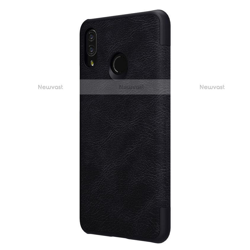 Leather Case Stands Flip Cover for Huawei Nova 3i Black