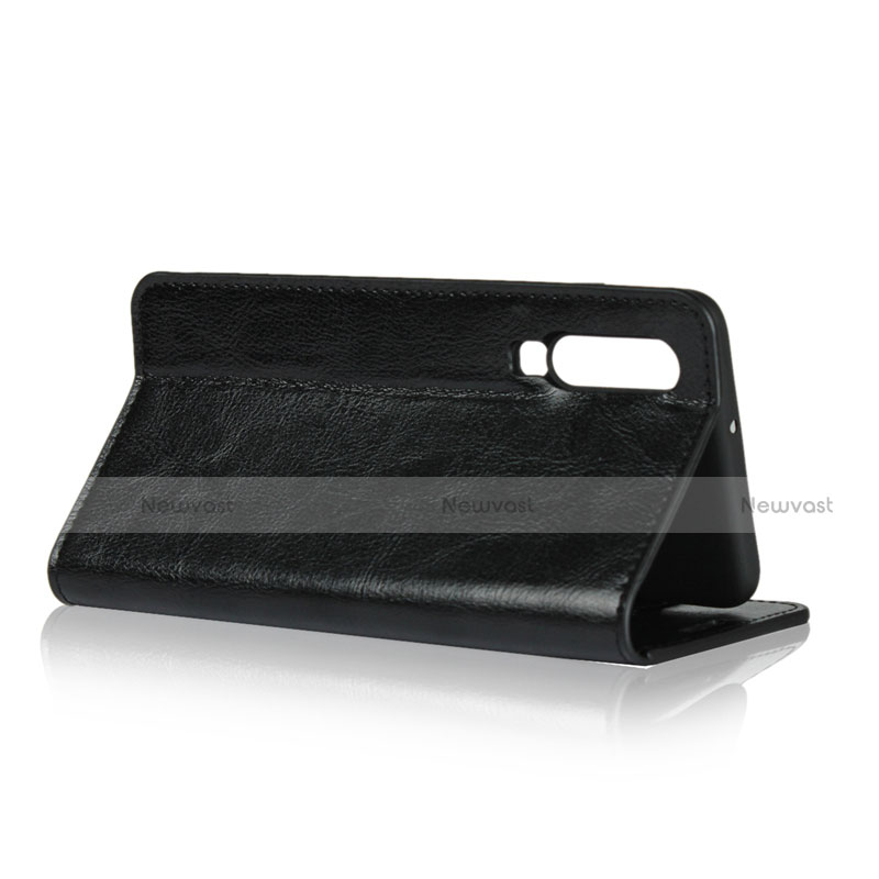 Leather Case Stands Flip Cover for Huawei P30 Black