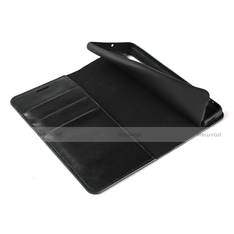 Leather Case Stands Flip Cover for Huawei P30 Black