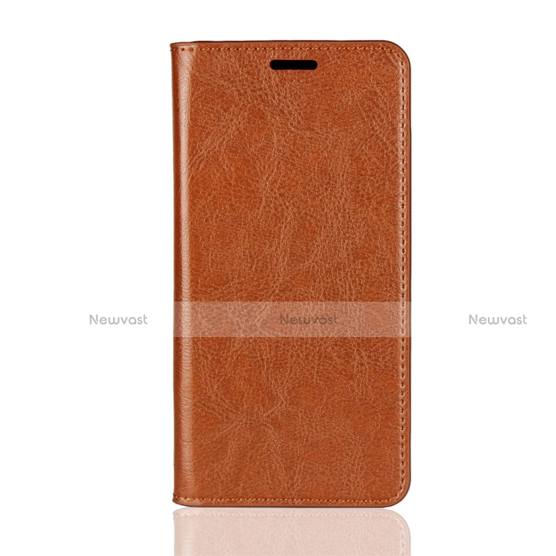 Leather Case Stands Flip Cover for Huawei P30 Orange