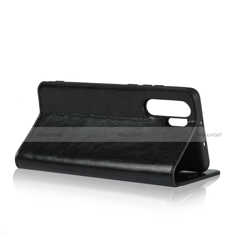 Leather Case Stands Flip Cover for Huawei P30 Pro Black