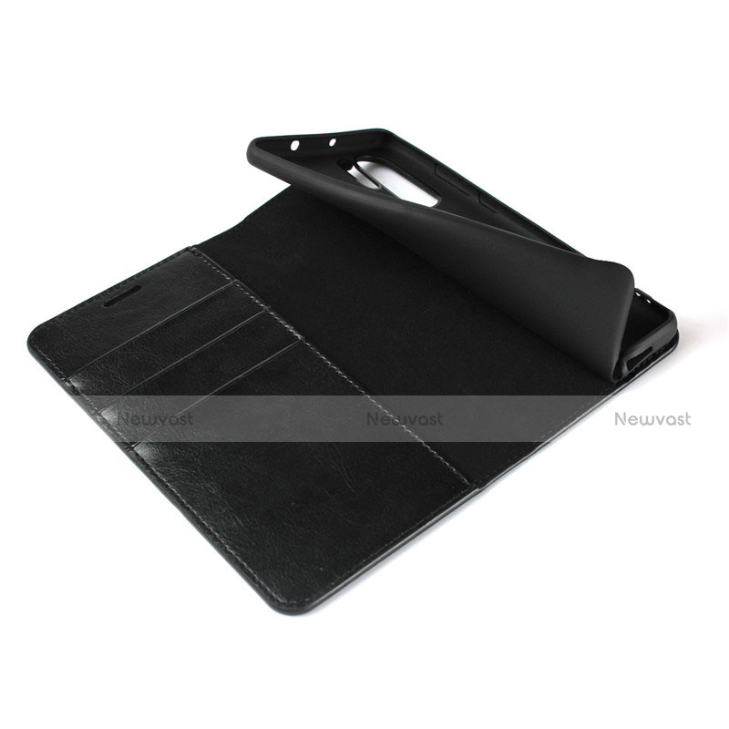 Leather Case Stands Flip Cover for Huawei P30 Pro Black