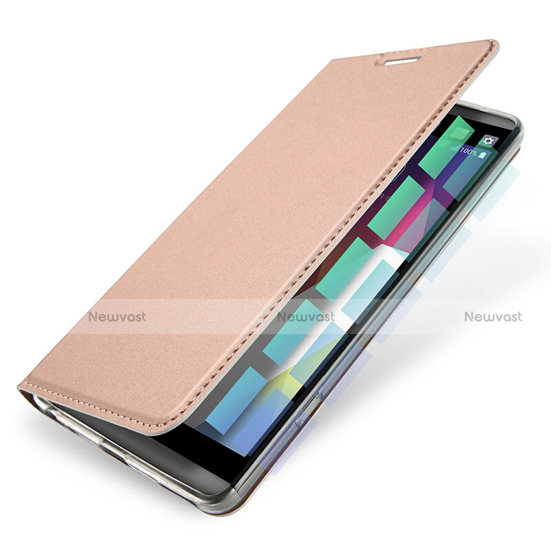 Leather Case Stands Flip Cover for LG G6 Rose Gold