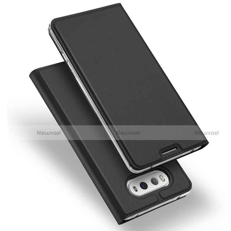 Leather Case Stands Flip Cover for LG V20 Black