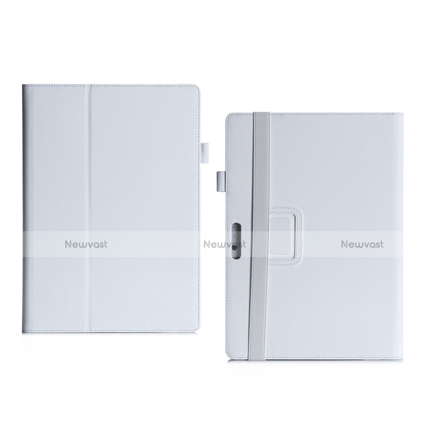 Leather Case Stands Flip Cover for Microsoft Surface Pro 3 White