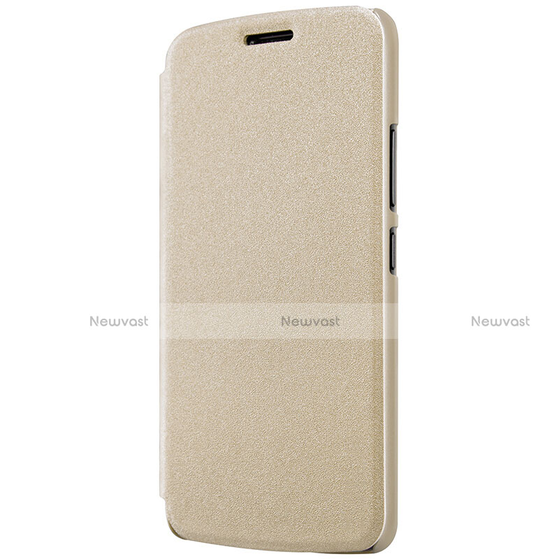 Leather Case Stands Flip Cover for Motorola Moto G5 Gold