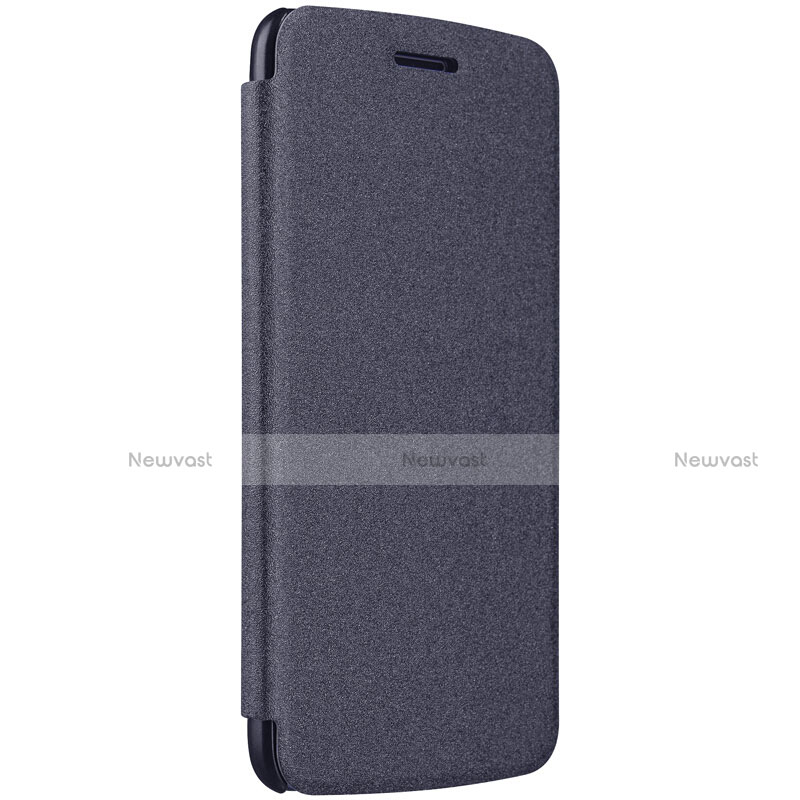 Leather Case Stands Flip Cover for Motorola Moto G5 Plus Black