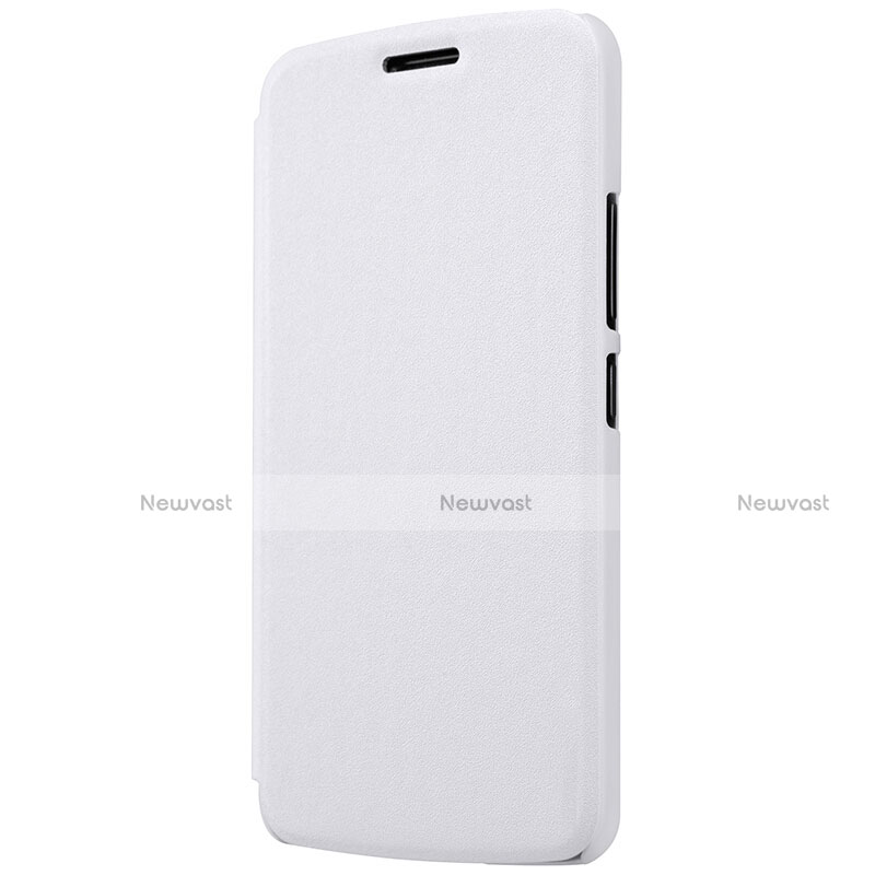 Leather Case Stands Flip Cover for Motorola Moto G5 White