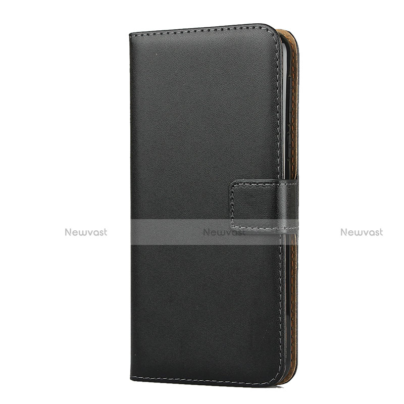 Leather Case Stands Flip Cover for Motorola Moto G8 Play Black