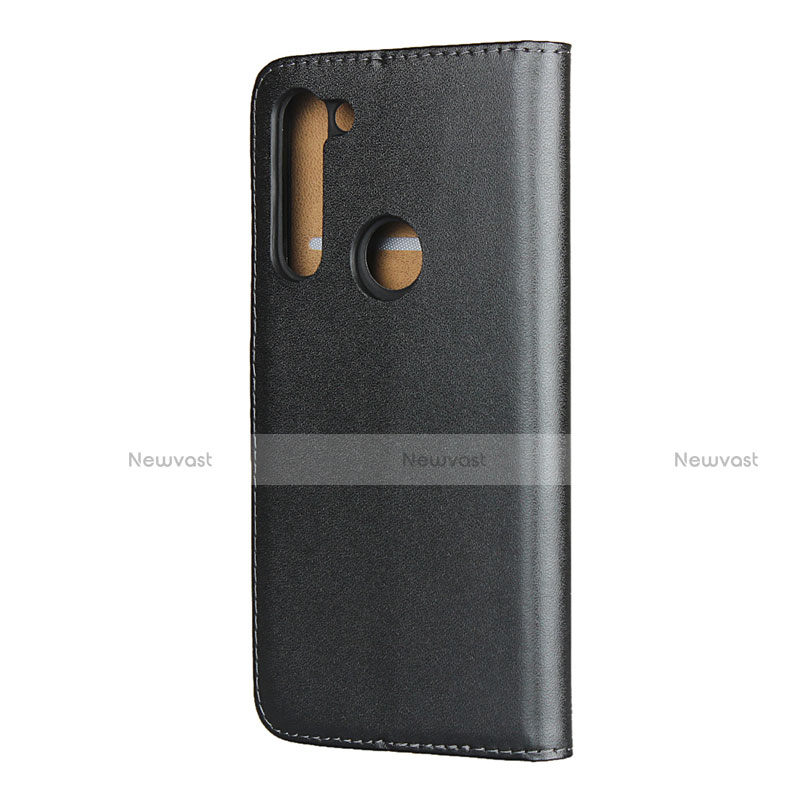 Leather Case Stands Flip Cover for Motorola Moto G8 Power Black