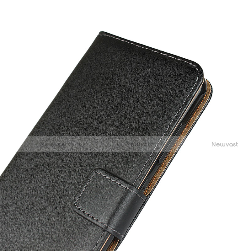 Leather Case Stands Flip Cover for Nokia 6.2 Black
