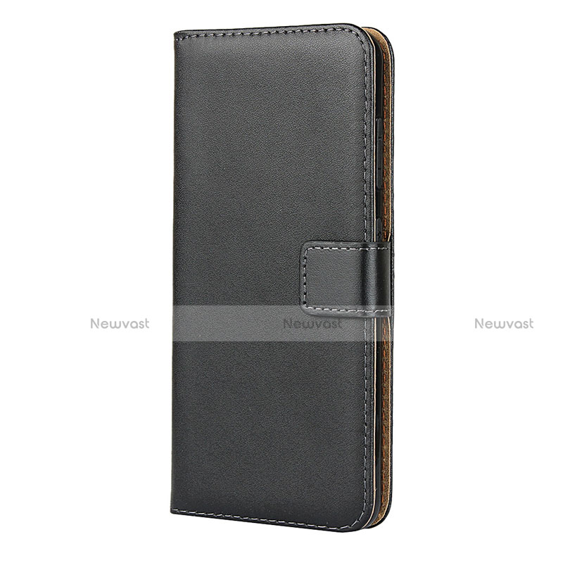 Leather Case Stands Flip Cover for Nokia 7.2 Black