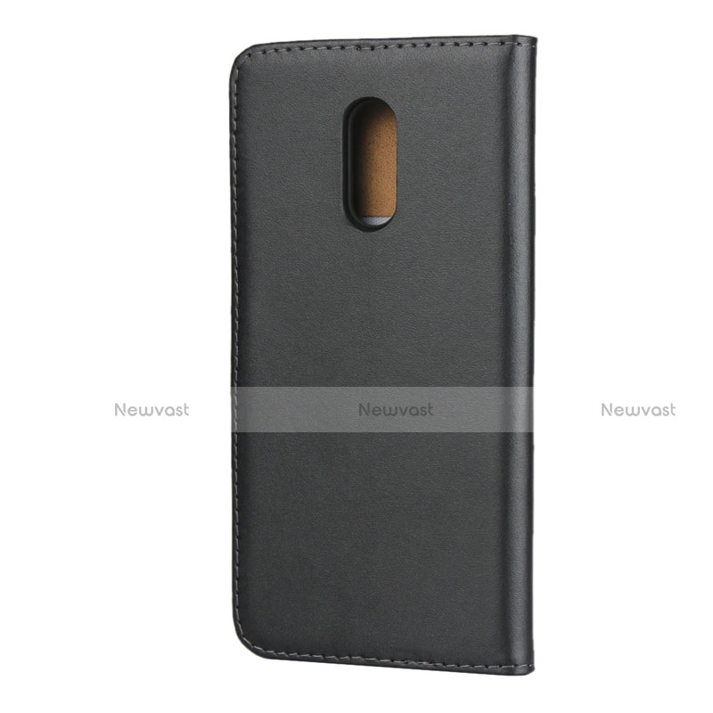 Leather Case Stands Flip Cover for OnePlus 7 Black