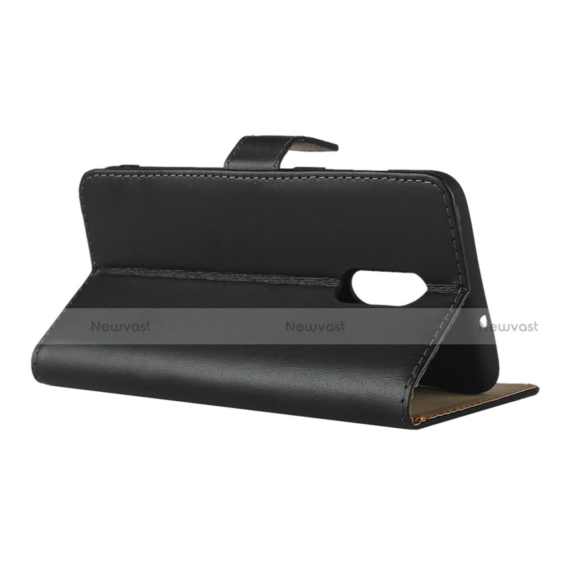 Leather Case Stands Flip Cover for OnePlus 7 Black