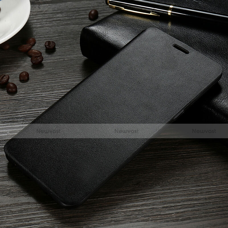 Leather Case Stands Flip Cover for Samsung Galaxy C7 SM-C7000 Black