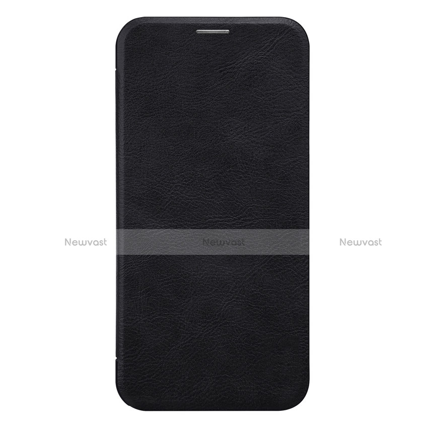 Leather Case Stands Flip Cover for Samsung Galaxy C8 C710F Black