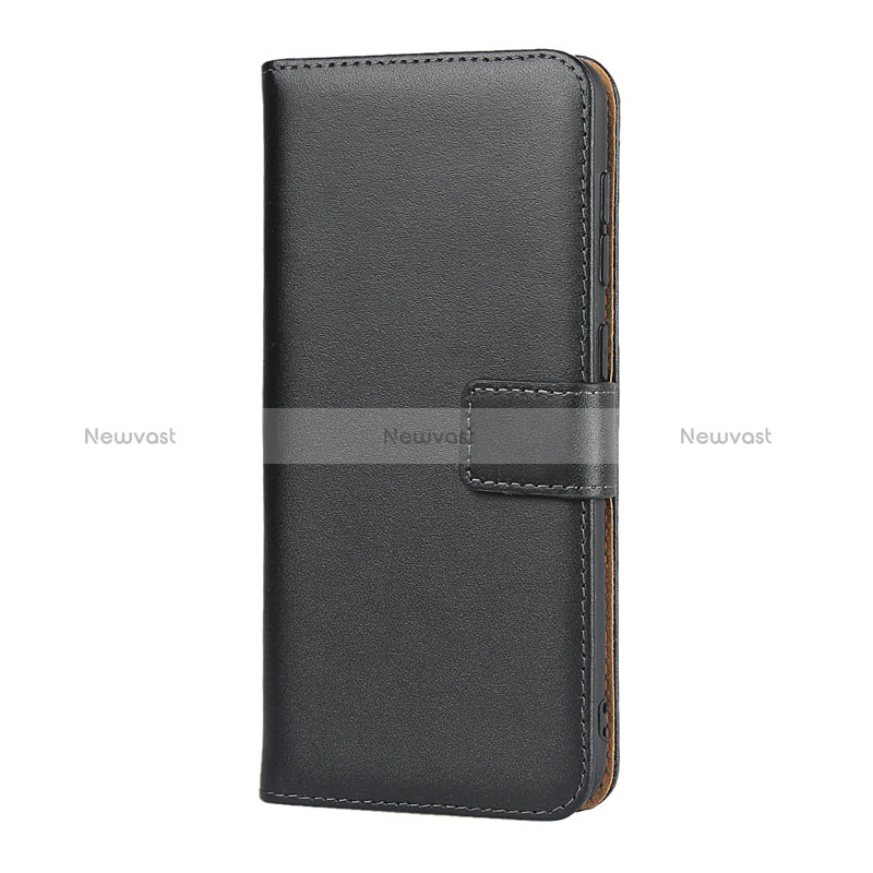 Leather Case Stands Flip Cover for Samsung Galaxy M10S Black