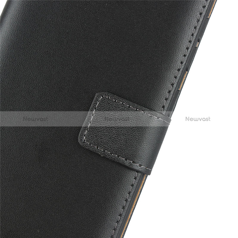 Leather Case Stands Flip Cover for Samsung Galaxy M10S Black