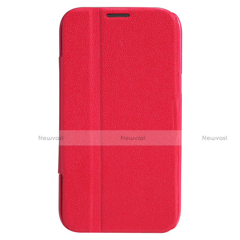 Leather Case Stands Flip Cover for Samsung Galaxy Note 2 N7100 N7105 Red