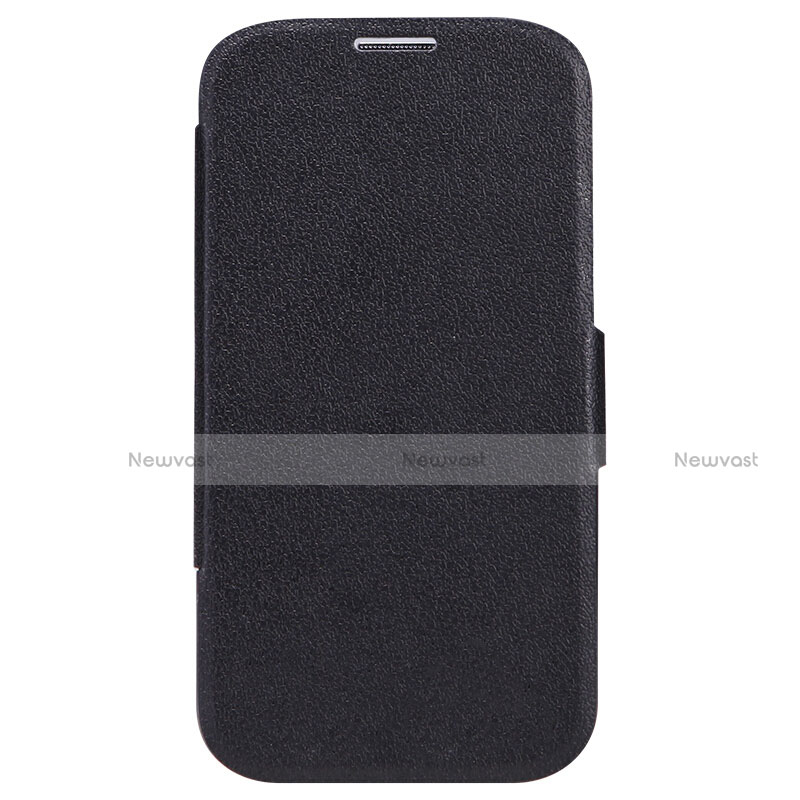 Leather Case Stands Flip Cover for Samsung Galaxy S4 i9500 i9505 Black