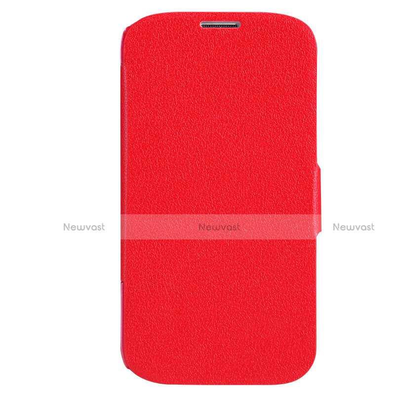 Leather Case Stands Flip Cover for Samsung Galaxy S4 i9500 i9505 Red