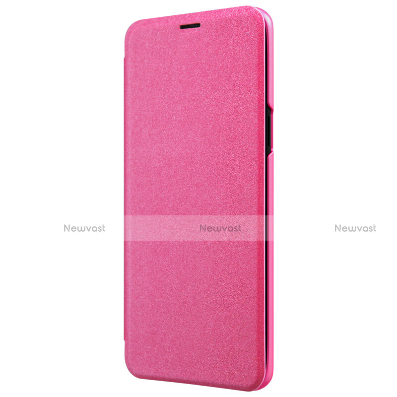 Leather Case Stands Flip Cover for Samsung Galaxy S9 Plus Hot Pink
