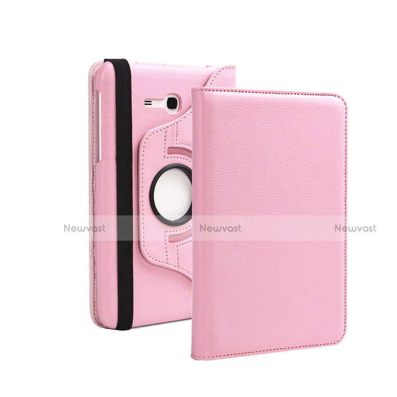 Leather Case Stands Flip Cover for Samsung Galaxy Tab 3 Lite 7.0 T110 T113 Pink