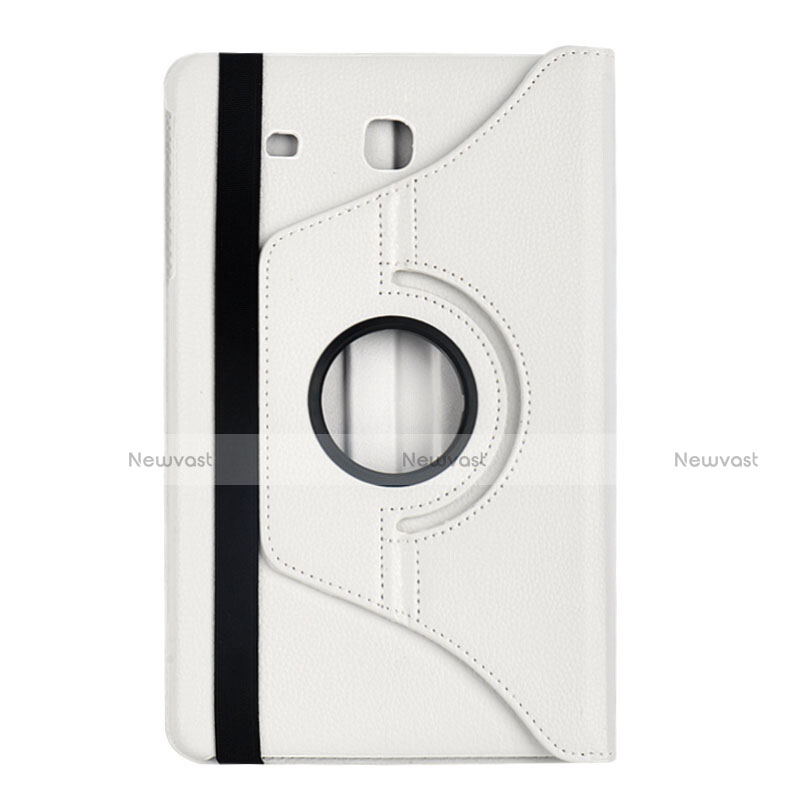 Leather Case Stands Flip Cover for Samsung Galaxy Tab E 9.6 T560 T561 White