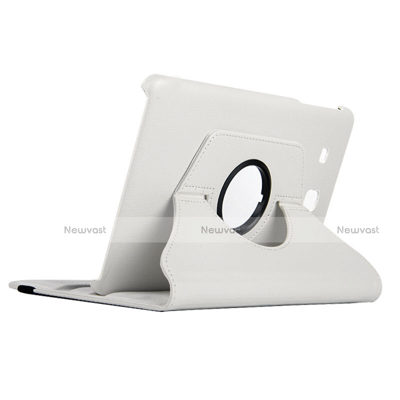 Leather Case Stands Flip Cover for Samsung Galaxy Tab E 9.6 T560 T561 White
