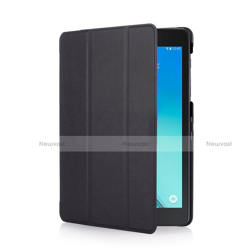 Leather Case Stands Flip Cover for Samsung Galaxy Tab S2 8.0 SM-T710 SM-T715 Black