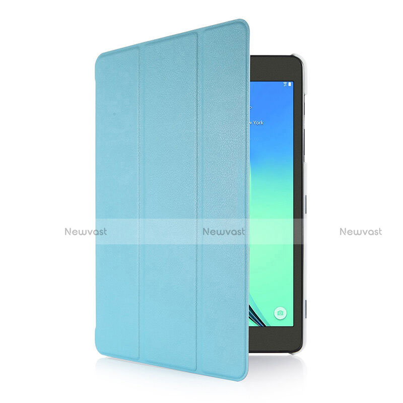 Leather Case Stands Flip Cover for Samsung Galaxy Tab S2 8.0 SM-T710 SM-T715 Sky Blue