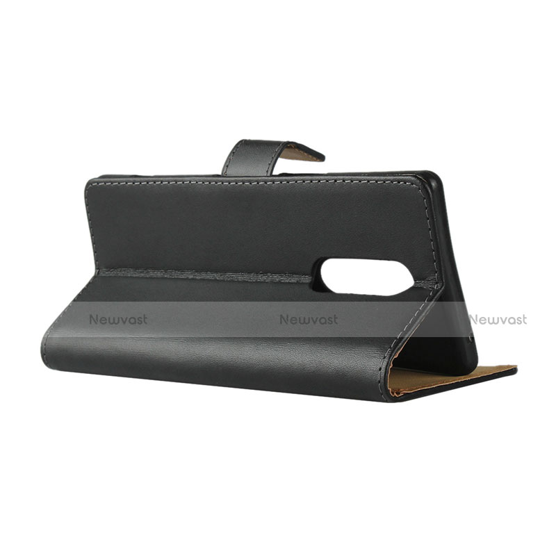 Leather Case Stands Flip Cover for Sony Xperia 1 Black