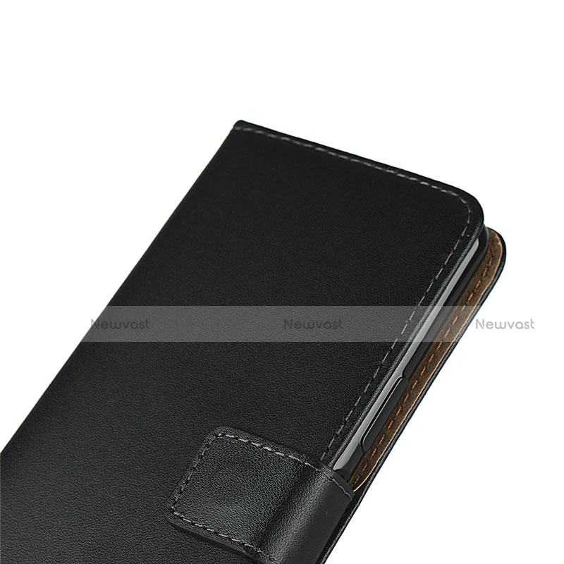 Leather Case Stands Flip Cover for Sony Xperia 5 II Black