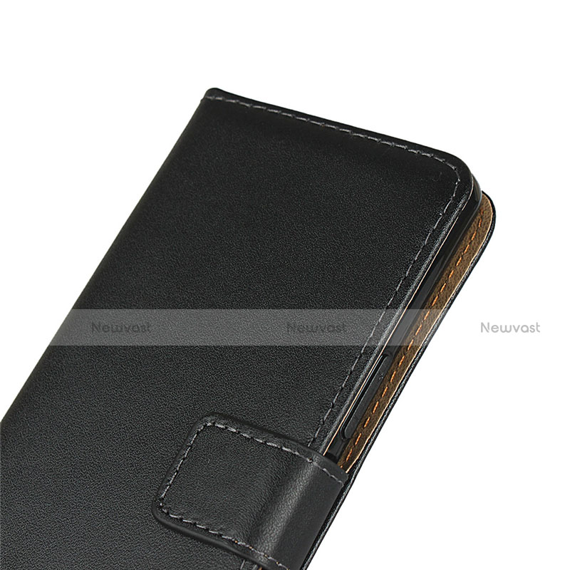 Leather Case Stands Flip Cover for Sony Xperia L4 Black