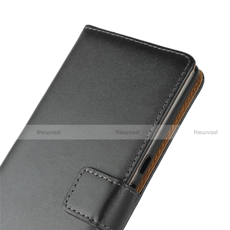 Leather Case Stands Flip Cover for Sony Xperia XA3 Black