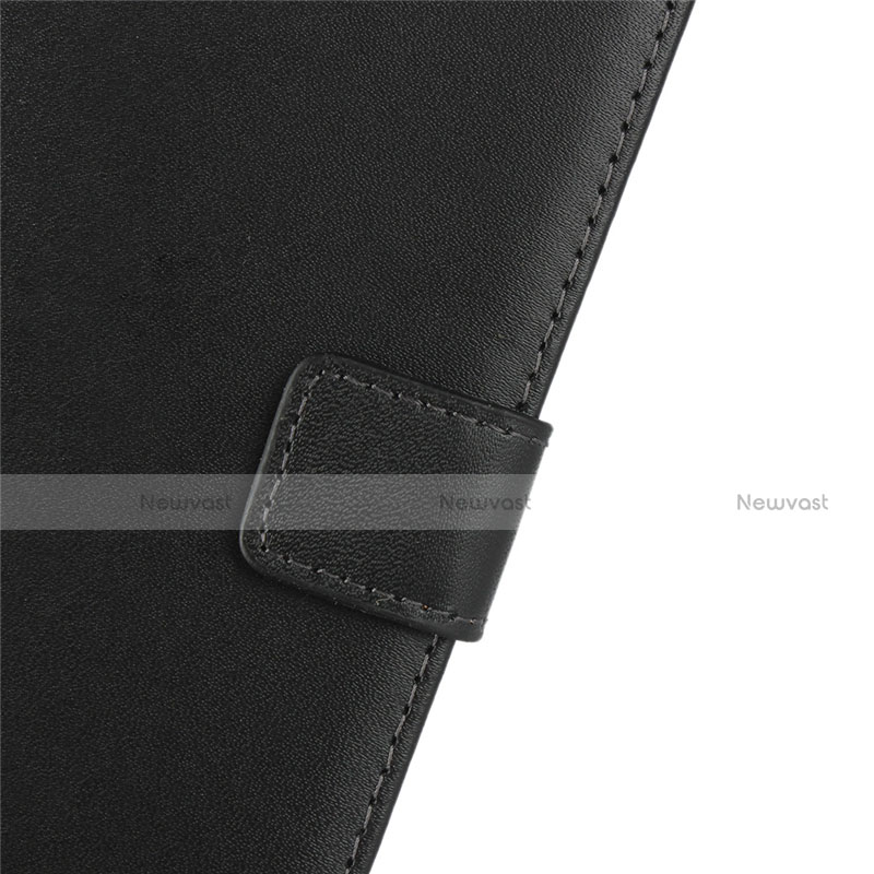 Leather Case Stands Flip Cover for Sony Xperia XZ4 Black