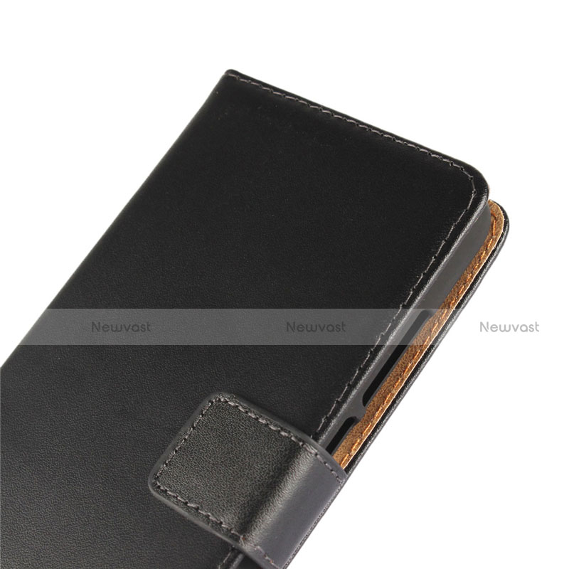 Leather Case Stands Flip Cover for Wiko Lenny 2 Black