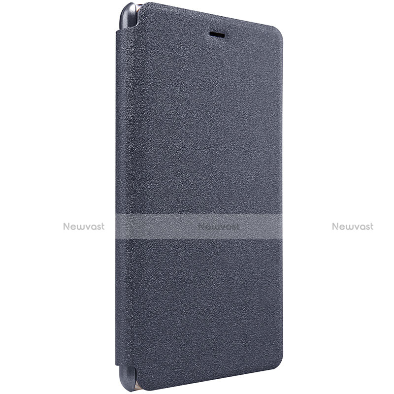 Leather Case Stands Flip Cover for Xiaomi Mi 4S Black