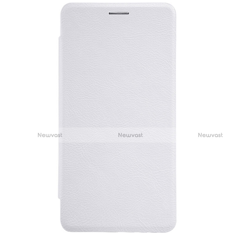 Leather Case Stands Flip Cover for Xiaomi Mi 5S Plus White