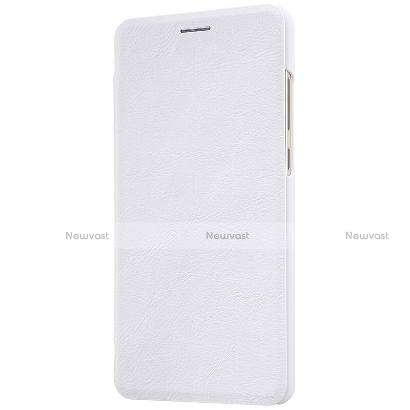 Leather Case Stands Flip Cover for Xiaomi Mi 5S Plus White