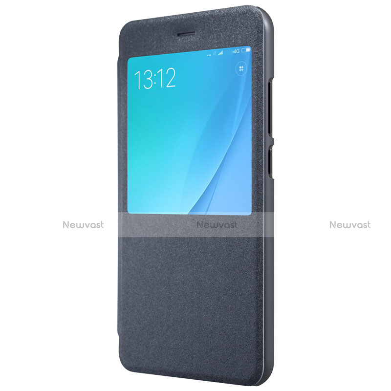Leather Case Stands Flip Cover for Xiaomi Mi 5X Black