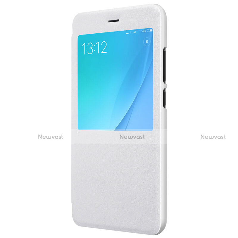 Leather Case Stands Flip Cover for Xiaomi Mi 5X White