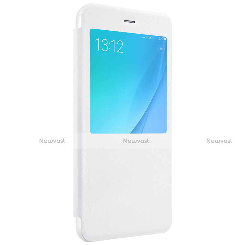 Leather Case Stands Flip Cover for Xiaomi Mi 5X White