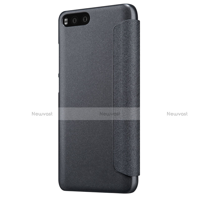 Leather Case Stands Flip Cover for Xiaomi Mi 6 Black
