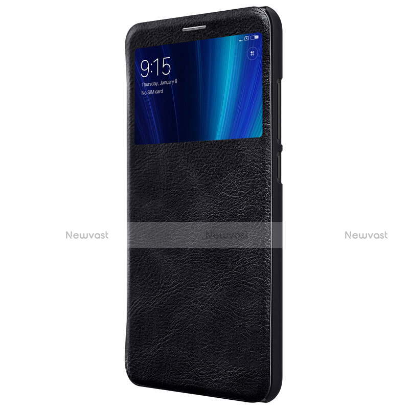Leather Case Stands Flip Cover for Xiaomi Mi 6X Black