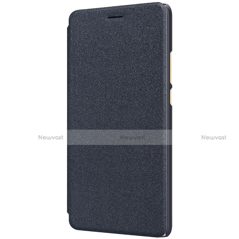 Leather Case Stands Flip Cover for Xiaomi Mi Max 2 Black