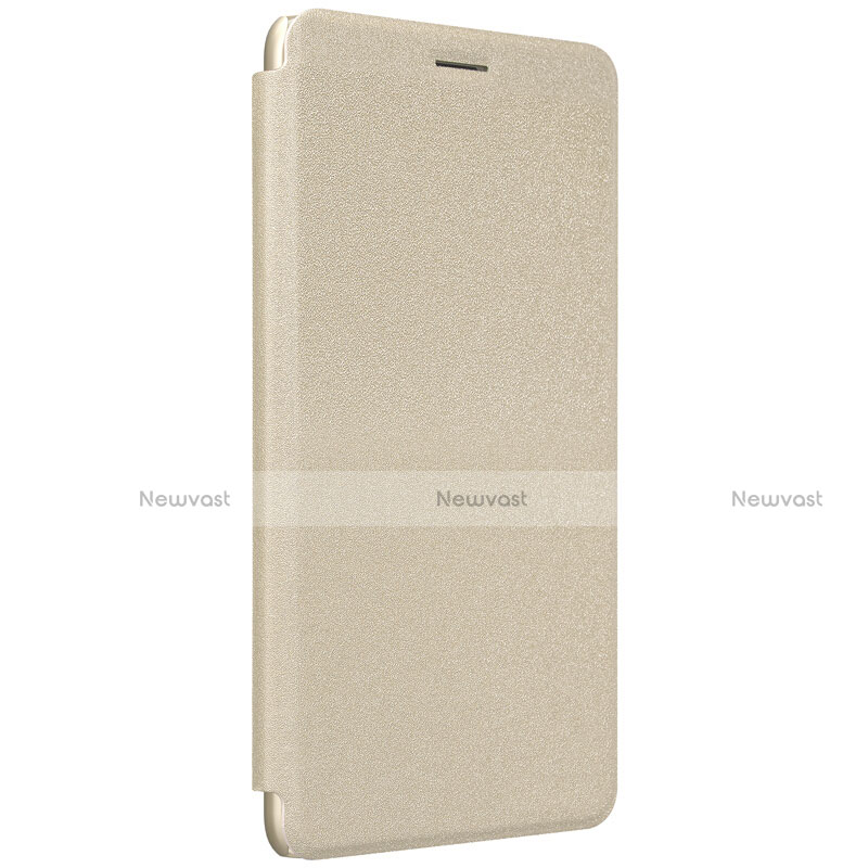 Leather Case Stands Flip Cover for Xiaomi Mi Max 2 Gold