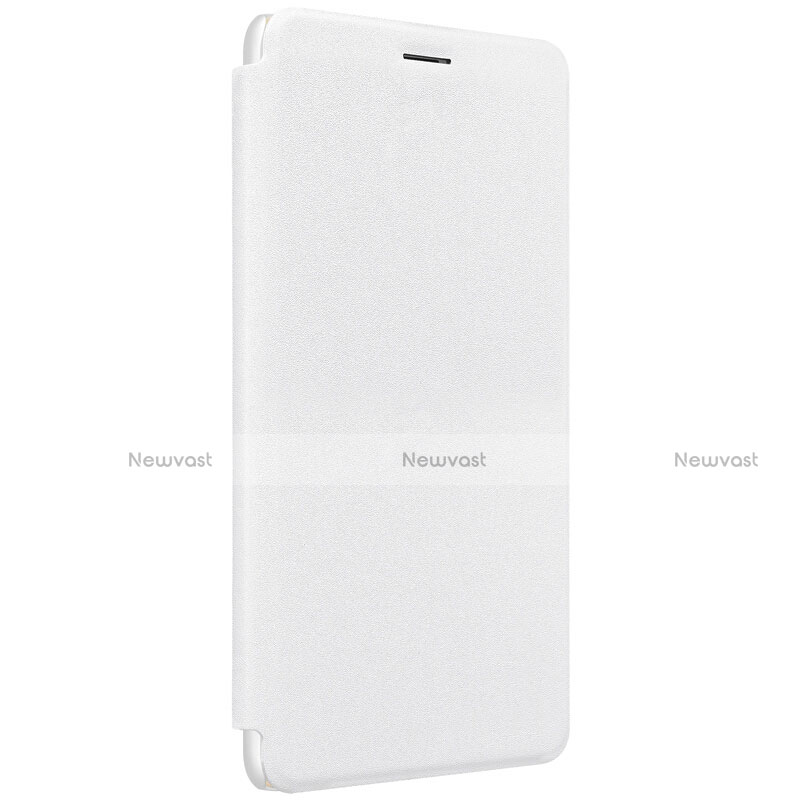 Leather Case Stands Flip Cover for Xiaomi Mi Max 2 White
