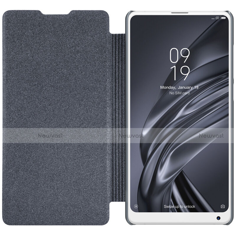 Leather Case Stands Flip Cover for Xiaomi Mi Mix 2S Black